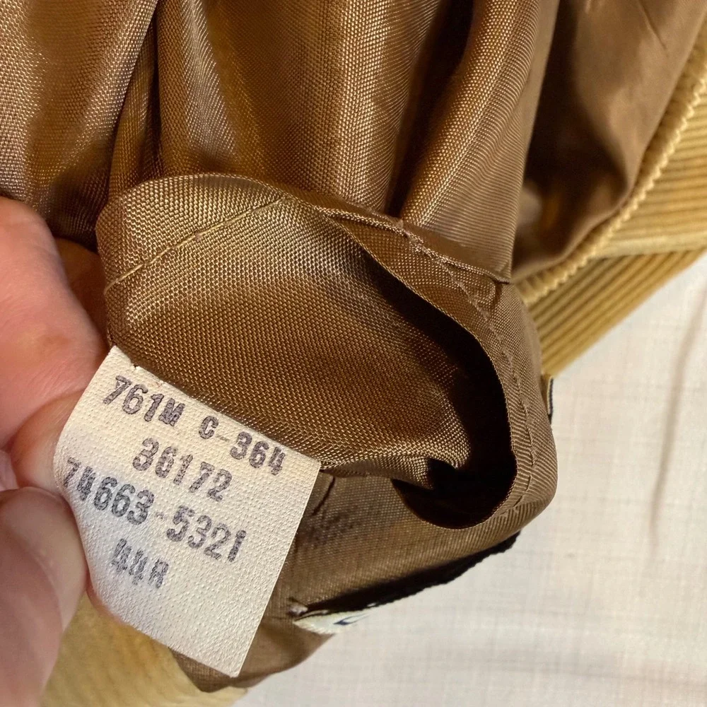 Vintage Levi's for Men Corduroy Blazer Tan‎ Camel Sport Coat Jacket 44 R